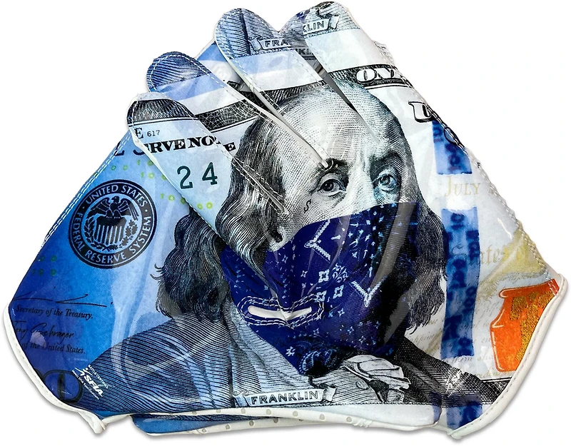 Battle Adults' Blue Strips Doom Speed Gloves