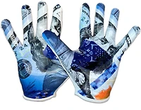 Battle Youth Blue Strips Doom Speed Gloves