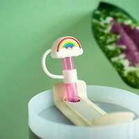 CharCharms Cute Animal Straw Topper Set