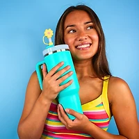 CharCharms Cute Animal Straw Topper Set