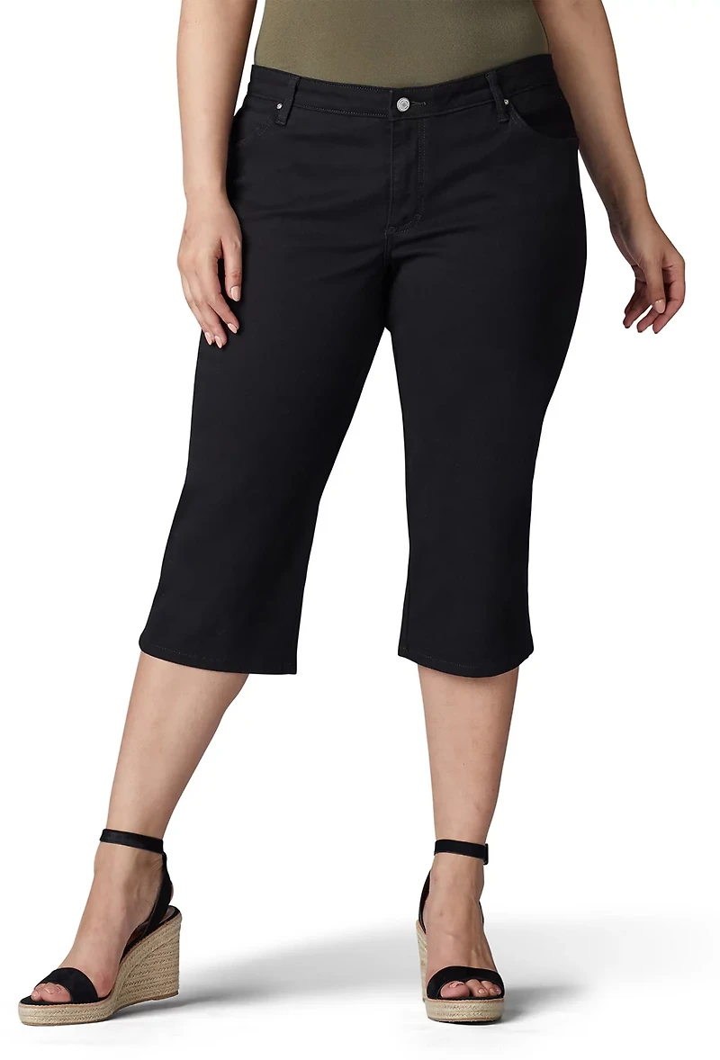 Lee Women's Relaxed Fit Plus Capri Pants