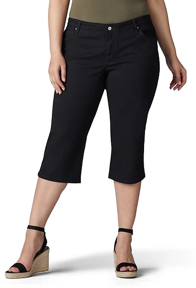 Lee Women's Relaxed Fit Plus Capri Pants