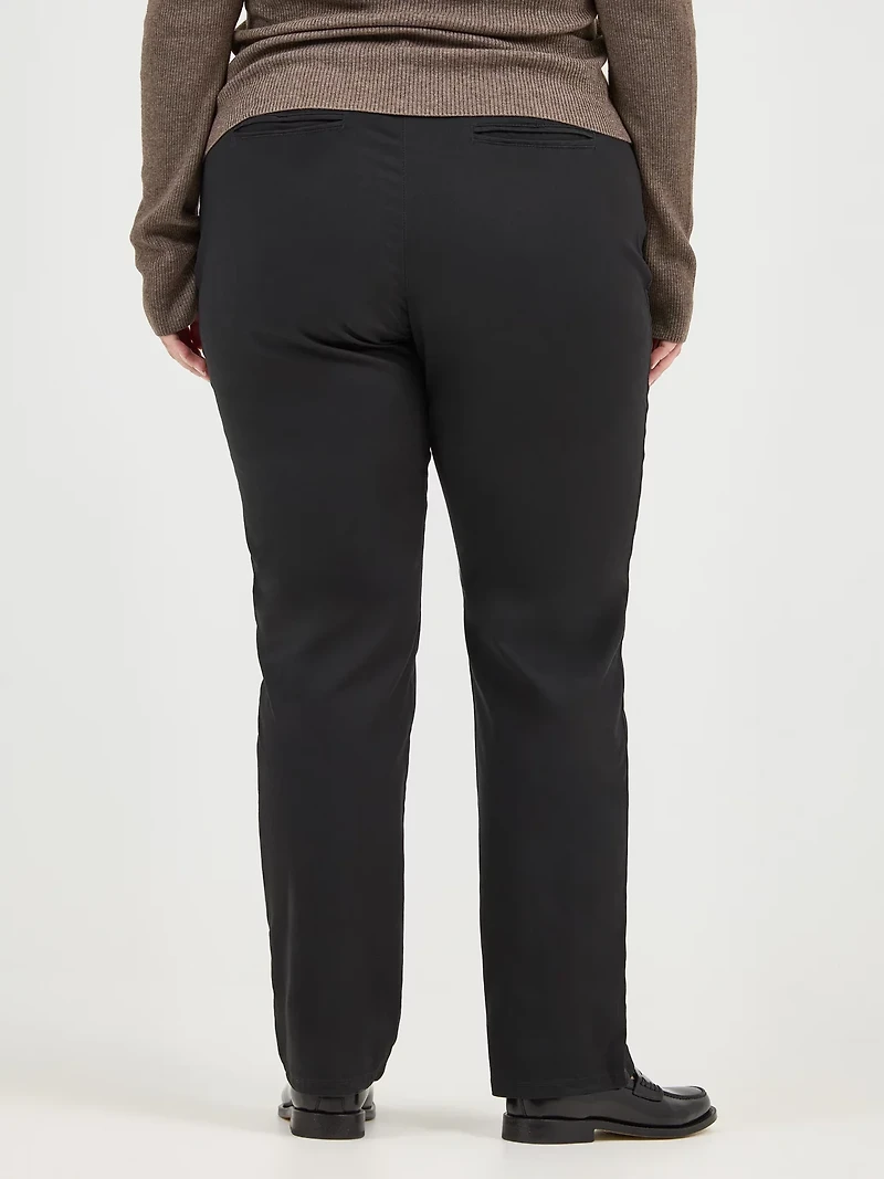 Lee Women's Relaxed Fit Straight Leg All Day Plus Pants
