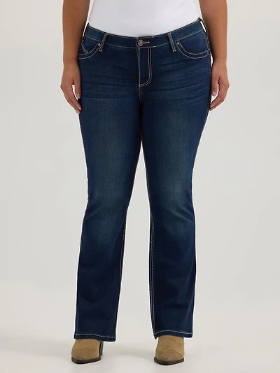 Wrangler Women's Ultimate Riding Q-Baby Plus Size Jeans