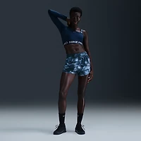 Nike Women's One Dri-FIT High-Waisted Brief-Lined Printed Shorts 3 in