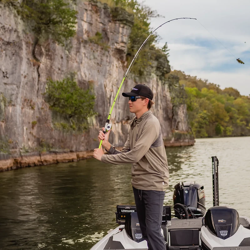 ProFISHiency Drip Green 7 ft MH Freshwater Baitcast Rod and Reel Combo