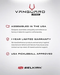 Selkirk Sport VANGUARD Pro Pickleball Paddle
