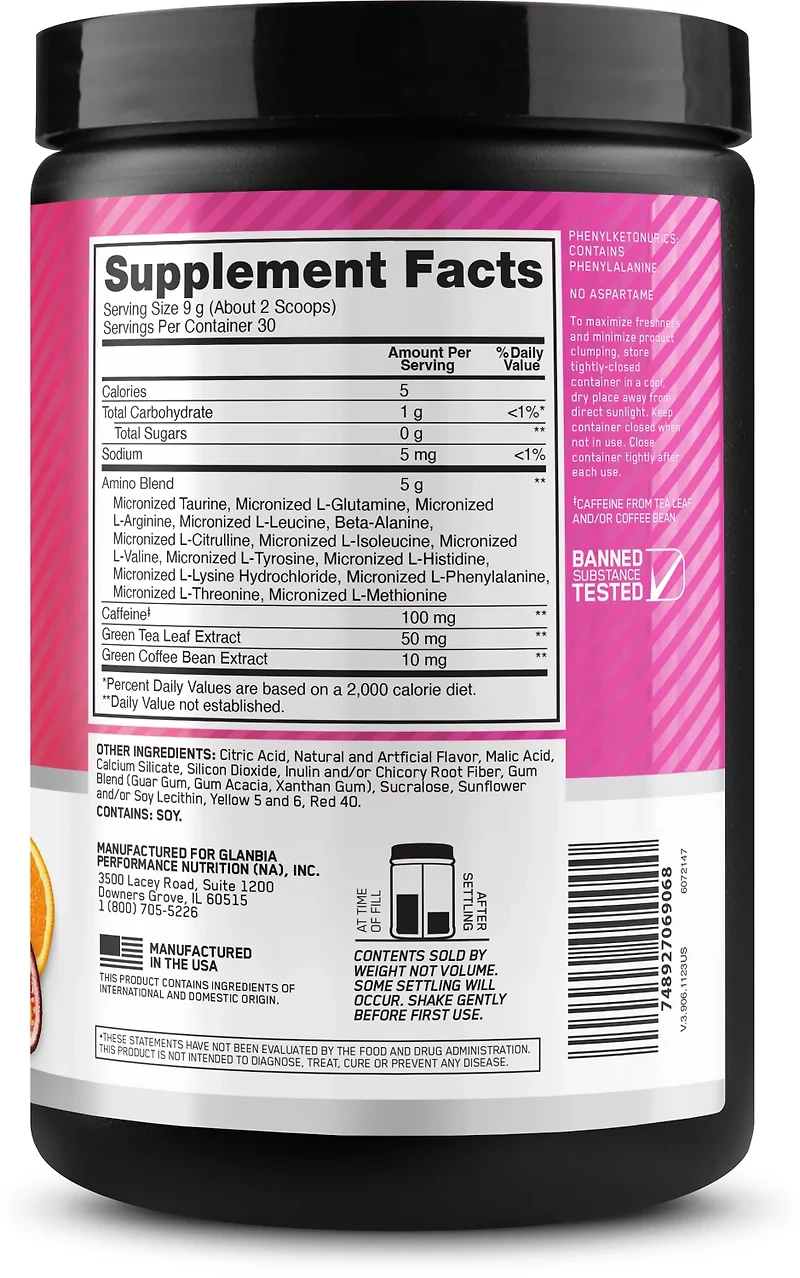 Optimum Nutrition Amino Energy Supplement