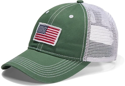 Academy Sports + Outdoors Men's American Flag Trucker Hat