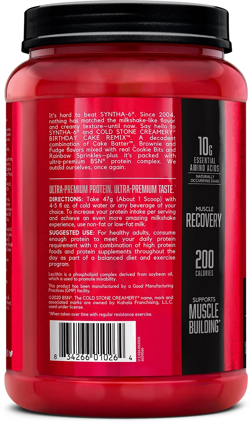 BSN Syntha-6 Coldstone Creamery Protein Powder