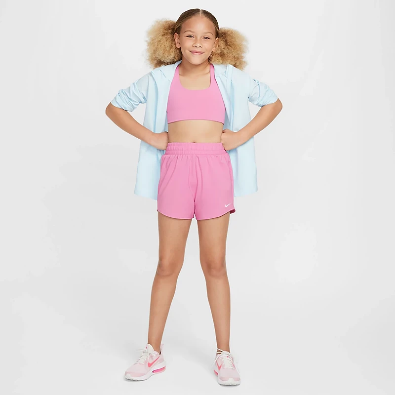 Nike Girls' One Dri-FIT High-Waisted Woven Training Shorts