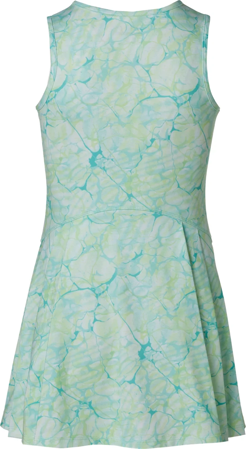 BCG Girls' Tennis Pleated Printed 1/4-Zip Dress