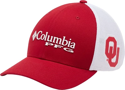 Columbia Sportswear Adults' Oklahoma Sooners PFG Mesh Ball Cap