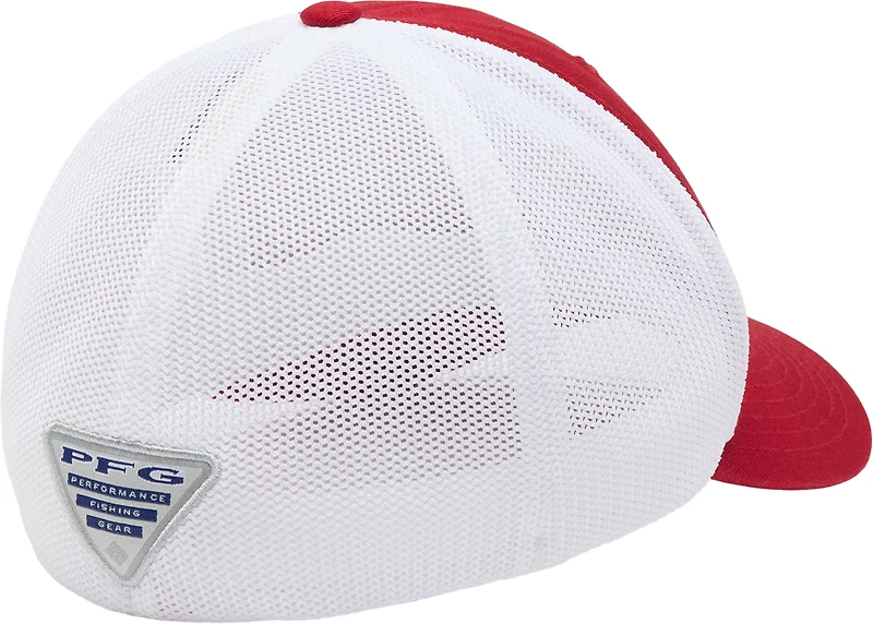 Columbia Sportswear Adults' Oklahoma Sooners PFG Mesh Ball Cap