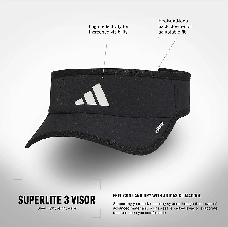adidas Men's Superlite 3 Visor
