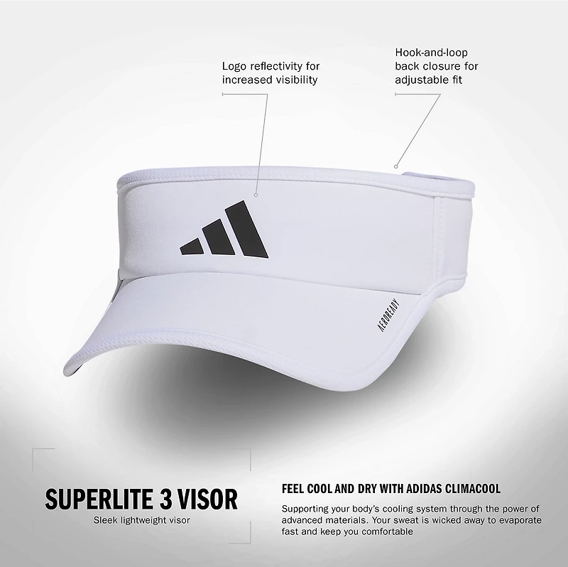 adidas Men's Superlite 3 Visor
