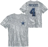 Outerstuff Women's Dallas Cowboys Prescott Sequin Shirt