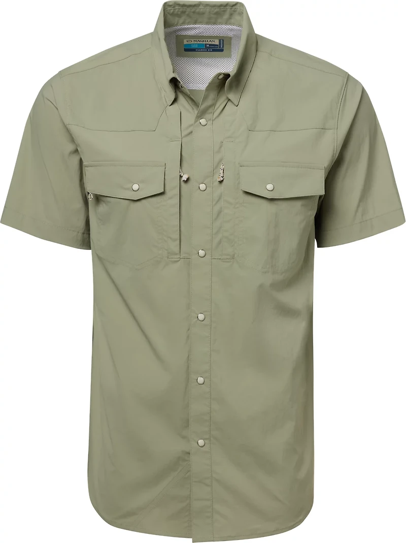 Magellan Men's Pecos River Solid Short Sleeve Shirt