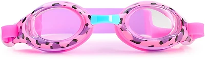 Aqua2ude Girls' Cheetah Print Swim Goggles