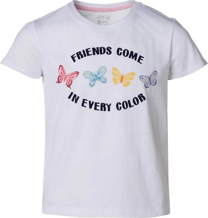 BCG Girls' Lifestyle Cotton Friends Graphic T-shirt