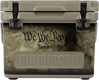 Mammoth Cruiser 20 17 qt 2nd Amendment & US Flag Decal Hard Cooler