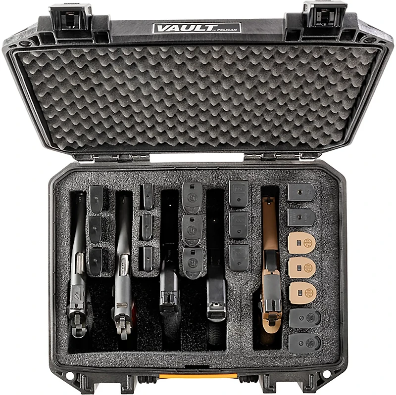Pelican Vault V300PF5 Custom Foam Universal 5-Pistol Case