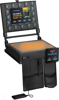 Alpcour Folding Reclining Heated Massage Wide Stadium Seat