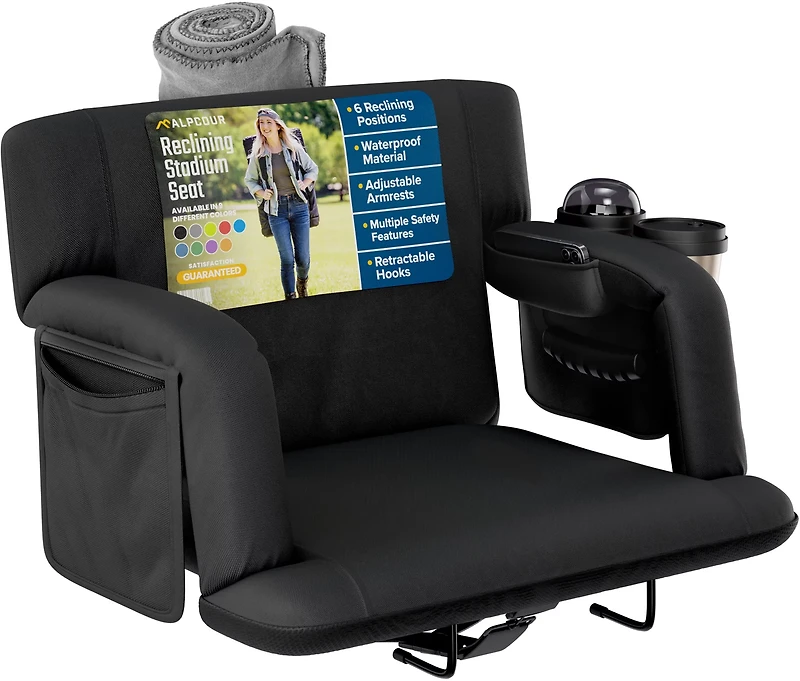 Alpcour Premium Reclining Extra Wide Stadium Seat