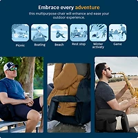 Alpcour Premium Reclining Heated Massage Extra Wide Stadium Seat