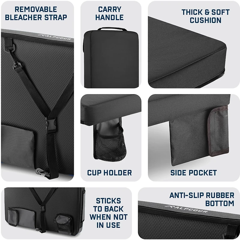 Alpcour Portable Extra Thick Stadium Seat Cushion