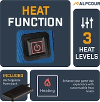 Alpcour Portable Extra Thick Heated Stadium Seat Cushion