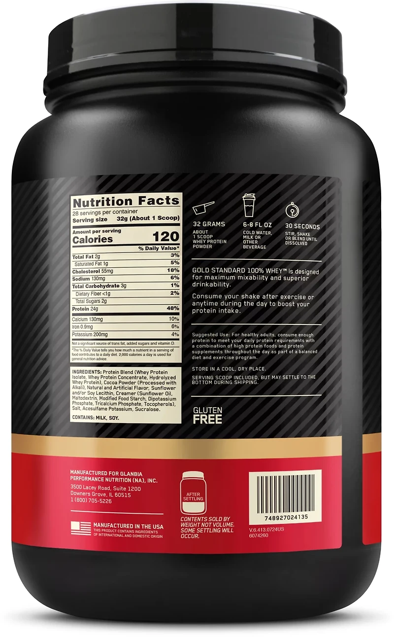 Optimum Nutrition Gold Standard 100% Whey Powder