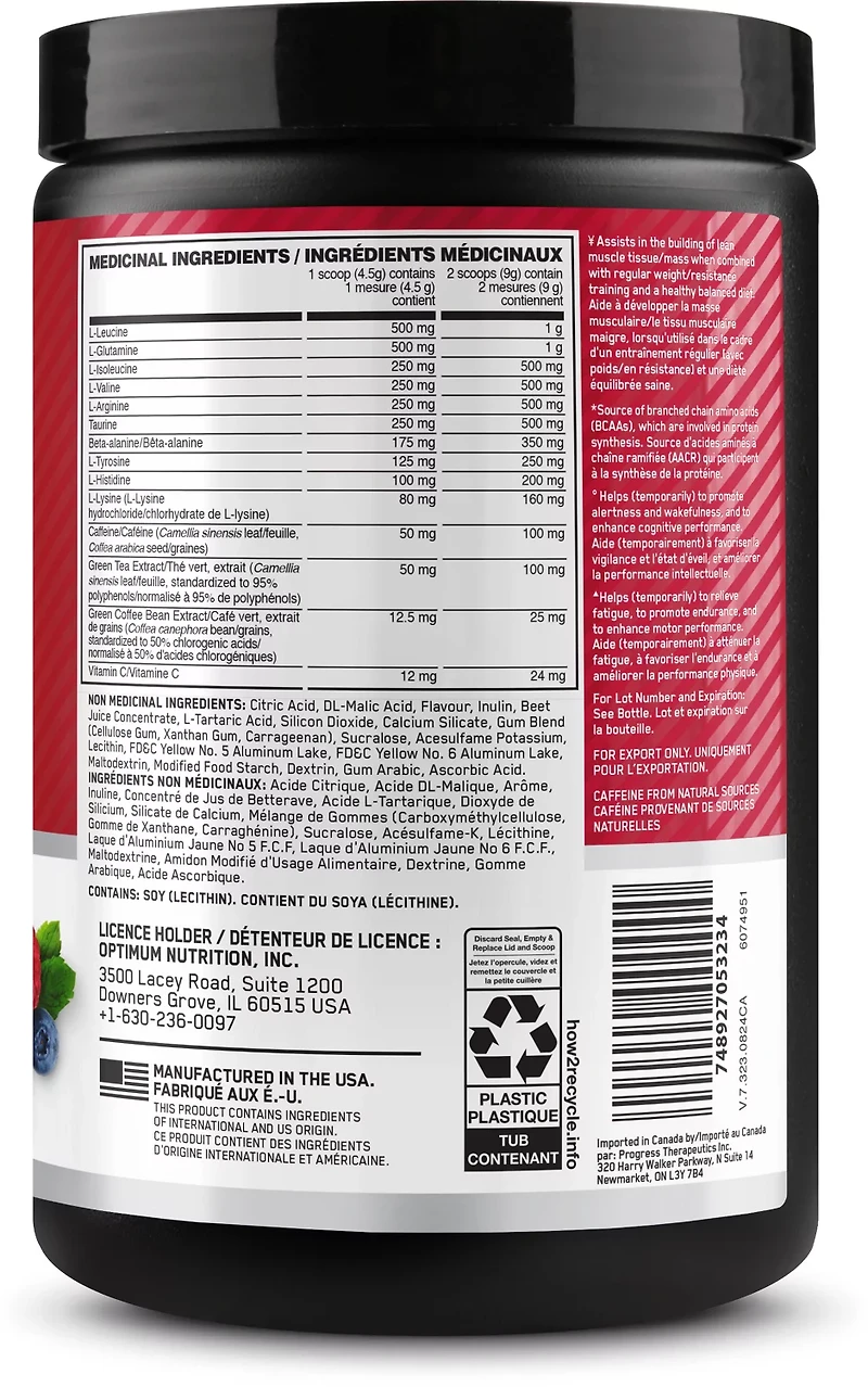 Optimum Nutrition Amino Energy