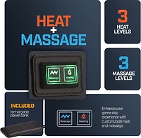 Alpcour Folding Reclining Heated Massage Wide Stadium Seat