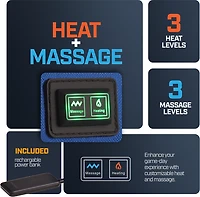 Alpcour Folding Reclining Heated Massage Extra Large Stadium Seat