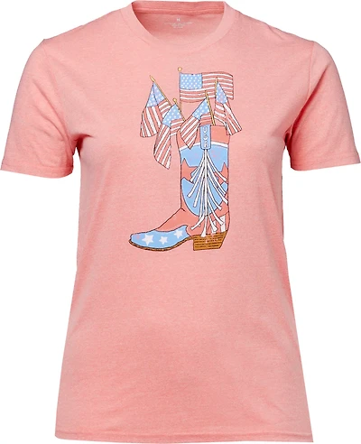 Academy Sports + Outdoors Women's Americana American Boot T-shirt