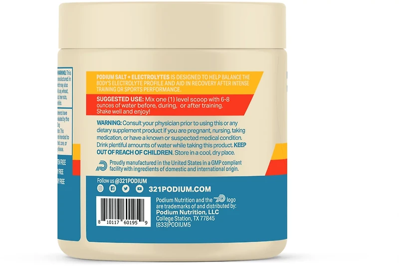 PODIUM SALT+ELECTROLYTES Strawberry