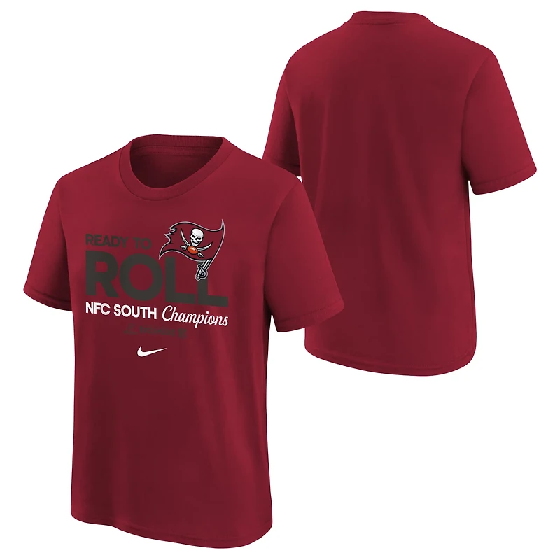 Nike Kids' Tampa Bay Buccaneers 2024 Division Champs Locker Room Short Sleeve Tee