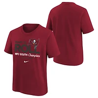 Nike Kids' Tampa Bay Buccaneers 2024 Division Champs Locker Room Short Sleeve Tee