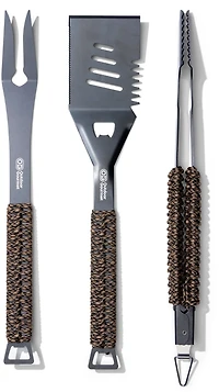 Outdoor Gourmet Paracord 3-Piece Barbecue Tool Set