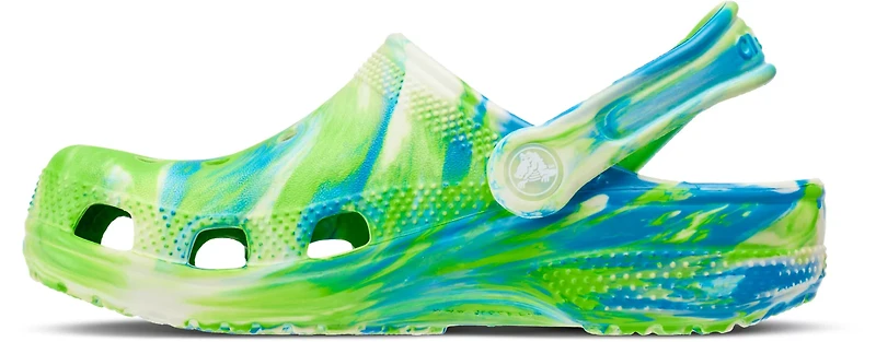 Crocs Kids' Classic Glow Marbled Clogs