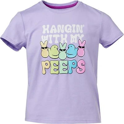 BCG Girls' Lifestyle Cotton Peeps Short Sleeve T-shirt