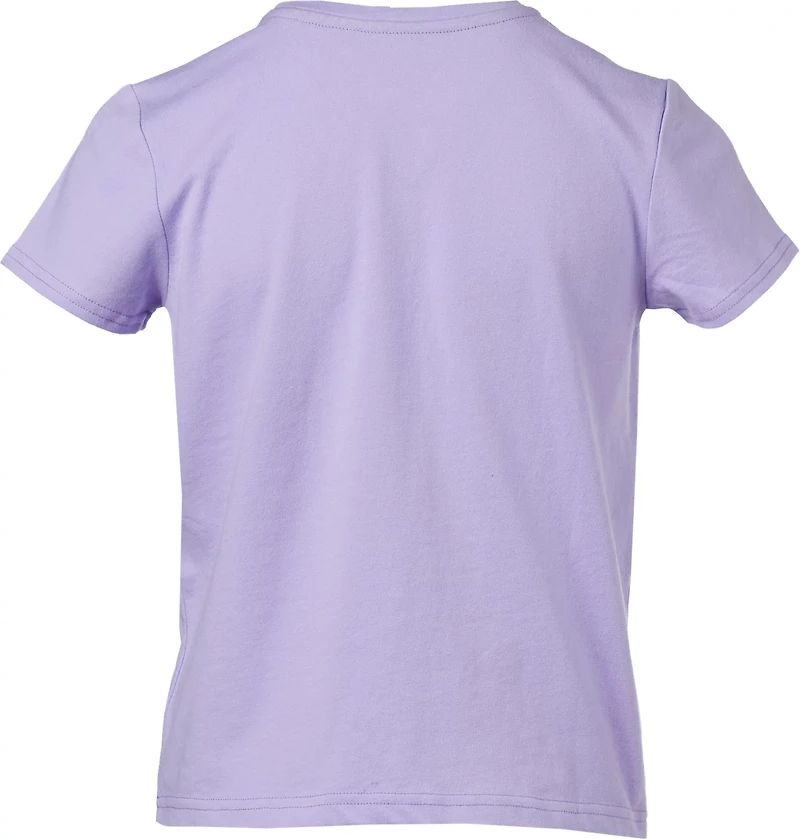 BCG Girls' Lifestyle Cotton Peeps Short Sleeve T-shirt