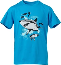 BCG Boys' Cotton Short Sleeve Shark Surf T-shirt
