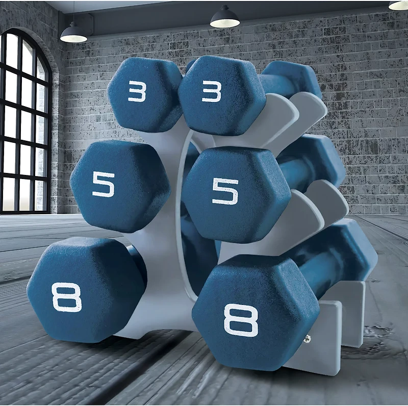 CAP Barbell Hex Neoprene 32 lb Dumbbell Set