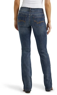 Wrangler Women's Essential Mid-Rise Bootcut Regular Fit Jeans