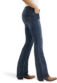 Wrangler Women's Essential Mid-Rise Bootcut Regular Fit Jeans