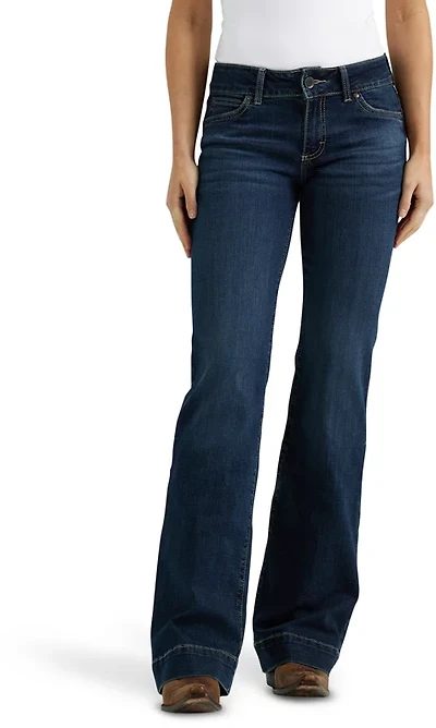 Wrangler Women's Retro Mae Trouser Relaxed Fit Jeans