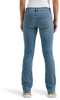 Wrangler Women's Essential Mid-Rise Straight Fit Jeans