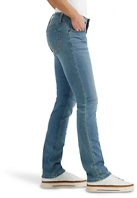 Wrangler Women's Essential Mid-Rise Straight Fit Jeans